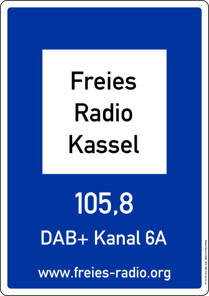 Freies Radio Kassel auf 105,8 MHz, DAB+ Kanal 6A und freies-radio.org
